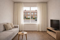 Een nonchalante, dichtere inbetween met een natuurlijke uitstraling door de grovere weving en de toevoeging van linnen.