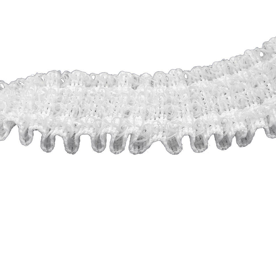 Het Concorde band is een wit 22 mm breed potlood plooiband voor op de klittenband rails, intrek maat is variabel