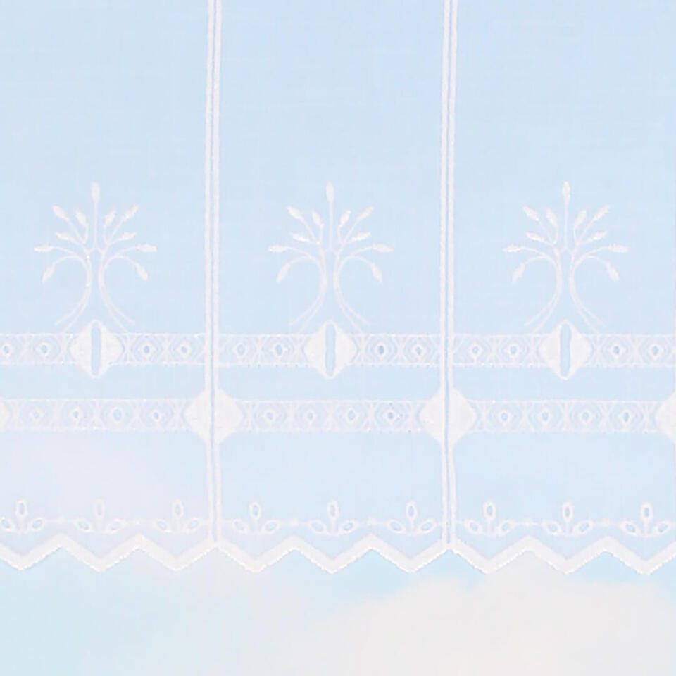 Soepel vallende witte val met weefstructuur